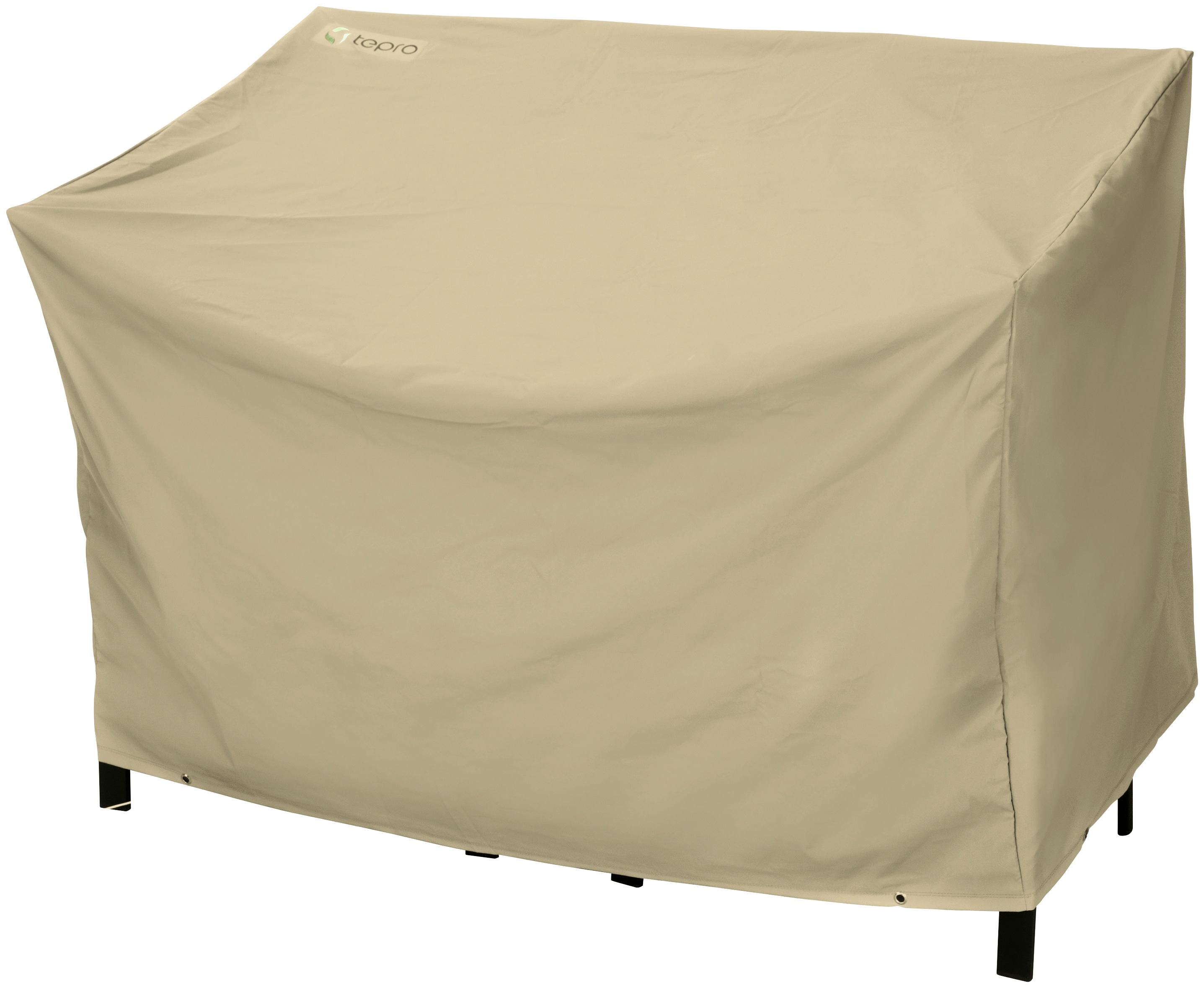 Abdeckhaube TEPRO "Universal", beige, B:160cm H:80cm T:80cm, Polyester, Hüllen, für 3-Sitzer Gartenbank