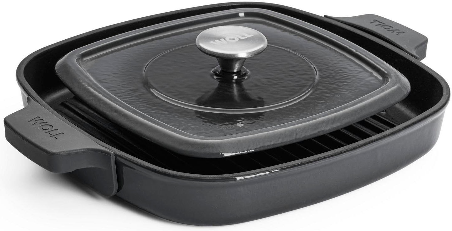 Grillpfanne WOLL "Iron", grau, B:28cm H:4,5cm L:28cm Ø:28cm, Pfannen, 28x28 cm, Induktion Image