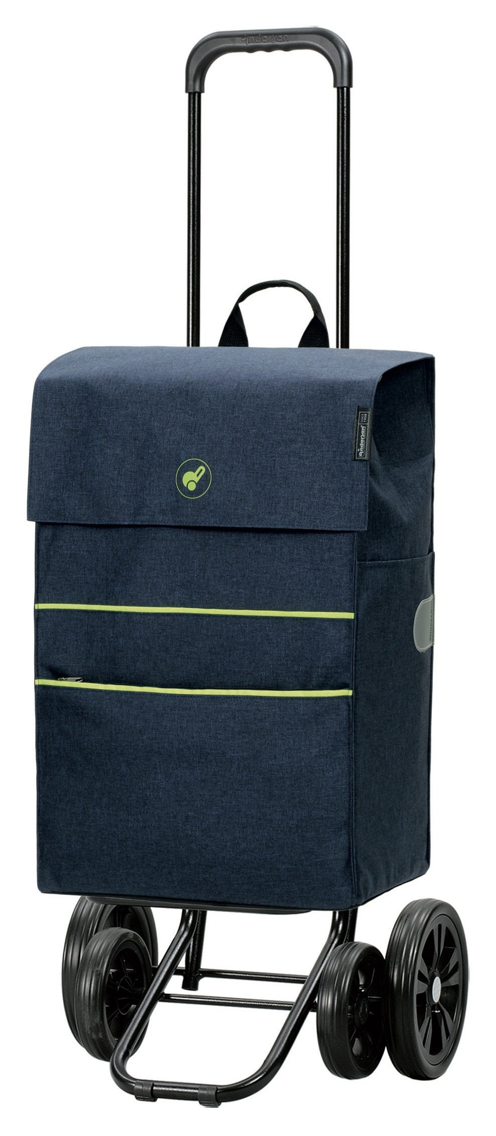 Einkaufstrolley ANDERSEN "Quattro Shopper Nelon", blau, B:42cm H:117cm T:23cm, Polyester, Einkaufskörbe, mit 53 l Volumen Image