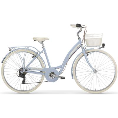 Cityrad MBM "NEW Primavera" Gr. 46, blau (hellblau), Fahrräder, 46cm, 28 Zoll (71,12cm), für Damen, Kettenschaltung