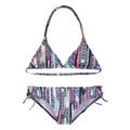 Triangel-Bikini S.OLIVER "Ice Kids" Gr. 122/128, N-Gr, blau (marine, bedruckt) Kinder Bikini-Sets Bikinis