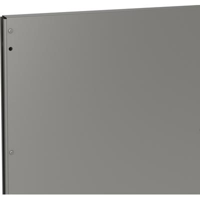 Hochbeet-Verkleidung BIOHORT "Paneelpaket MIDI", grau (quarzgrau, metallic), B:193cm H:61cm, Stahlblech, Abdeckblenden, BxH: 193x61 cm