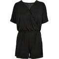 Jumpsuit URBAN CLASSICS "Damen Ladies Short Modal Jumpsuit" Gr. XL, US-Größen, schwarz (black) Damen Overalls
