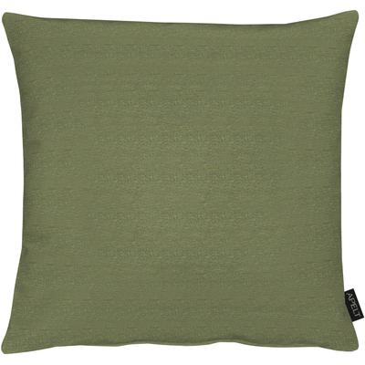 Dekokissen APELT "Luca" Gr. 1, grün (grün, unifarben), B:40cm L:40cm, Polyester, Dekokissen_Sitzkissen_Kissenhüllen, Kissenhülle ohne Füllung, 1 Stück Image