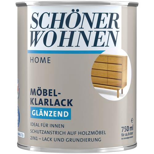 "SCHÖNER WOHNEN-KOLLEKTION Klarlack ""Home Möbel-Klarlack"" Farben 750 ml, farblos, glänzend, ideal für Möbel im Innenbereich farblos Klarlacke"