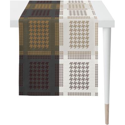 Tischläufer APELT "Alexis, LOFT STYLE, Jacquard", bunt (anthrazit, schlamm, weiß, grau, beige, natur), B:44cm L:140cm, Polyester, Tischdecken Image