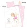 Babybettwäsche BABY BEST "Little Fairy", rosa, B/L: 100cm x 135cm, , Flanell, B/L: 60cm x 40cm, Flanell, Obermaterial: 100% Baumwolle, Bettwäsche, mit niedlichem Feen-Motiv