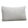 Dekokissen IRISETTE "Mesh-Set 8929", silber (silberfarben, unifarben), B:30cm L:50cm, Mischgewebe, Dekokissen_Sitzkissen_Kissenhüllen, weich und gemütlich