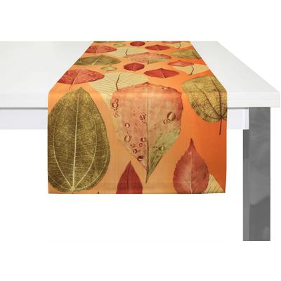 Tischläufer WIRTH "MAREK" Gr. 1, orange (terrakotta), B:40cm L:150cm, Polyester, Tischdecken Image