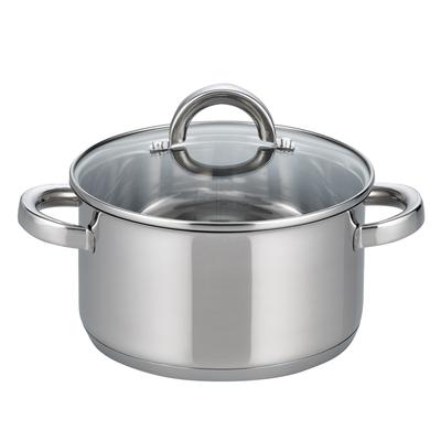 Fleischtopf ELO - BASIC "Opal", silber (edelstahlfarben), Ø:14cm, Töpfe, Induktion Image
