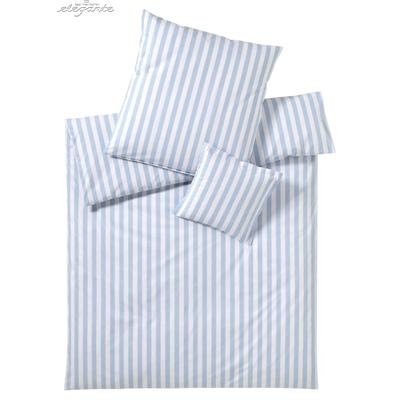 Bettwäsche ELEGANTE "Lido", blau (hellblau), B/L: 135cm x 200cm, , Perkal, B/L: 80cm x 80cm, Perkal, Obermaterial: 100% Baumwolle, Bettwäsche, angenehmes Hautgefühl Image