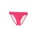 Guess Swimsuit Bottoms: Pink Solid Swimwear - Women's Size Medium