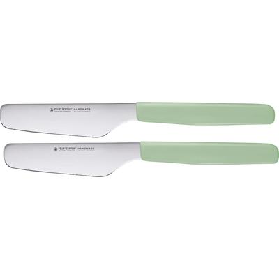 Brotzeitmesser FELIX SOLINGEN "Brunchmesser" Essmesser Gr. 2 tlg., grün (edelstahlfarben, grün) Küchenmesser