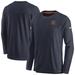 Men's Nike Navy Chicago Bears Sideline Lockup Performance Long Sleeve T-Shirt