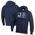 Men's Champion Navy Jackson State Tigers Reverse Weave Pullover Hoodie