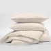 The Tailor's Bed Ivory Standard Cotton Duvet Cover Set Cotton Percale in White | Super Queen Duvet Cover + 2 Queen Shams | Wayfair