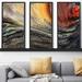 Picture Perfect International Psalm God is in Control by Mark Lawrence - 3 Piece Floater Frame Graphic Art on Canvas in Black/Red/Yellow | Wayfair
