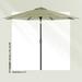 Tempera 9Ft Auto Tilt Crank Umbrella Oatmeal in Green | Wayfair 827-8SAT-Grass Stripe