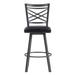 Gracie Oaks Lisl 26" Patio Bar Stool w/ Cushion in Black | 42 H x 19 W x 19 D in | Wayfair 8F03F2D35AC3461BADE1B8A498AF995E