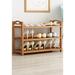 Rebrilliant 9 Pair Shoe Rack Bamboo in Brown | 20.47 H x 27.55 W x 9.44 D in | Wayfair EF0FB8F239044248A599F358DB844F83