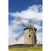 Latitude Run® An Old Stone Windmill On A Hillside w/ en Blades Surrounded By A Stone Fence w/ Blue Sky & Clouds; Brehec Br 1 Paper | Wayfair