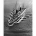 Breakwater Bay High angle view of a cruise ship in the sea SS Liberte Poster Print (24 x 36) Paper in Black/White | 36 H x 24 W in | Wayfair