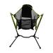 Arlmont & Co. Katienne Folding Camping Chair Metal in Green/Black | 34.2 H x 32.2 W x 24.8 D in | Wayfair E10E5BAC0EE14E9BA5A8C3727B81C48F