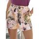 Shorts LASCANA Gr. 40, N-Gr, orange (apricot, bedruckt) Damen Hosen Paperbag-Hose Shorts Strandshorts