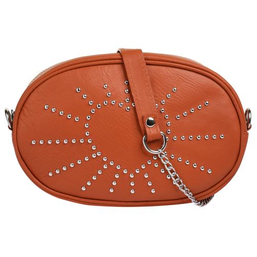 Gürteltasche CLUTY Gr. B/H/T: 15 cm x 20 cm x 5 cm onesize, orange Damen Taschen Gürteltaschen echt Leder, Made in Italy