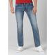 Regular-fit-Jeans TIMEZONE "Regular GerritTZ" Gr. 30, Länge 34, blau Herren Jeans Regular Fit