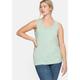 Tanktop SHEEGO "Große Größen" Gr. 50, grün (mint) Damen Tops Tanktops