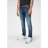 Slim-fit-Jeans JACK & JONES "JJIGLENN JJICON JJ 619 50SPS NOOS", Herren, Gr. 27, Länge 32, blau (mid, blau, used), Denim/Jeans, Obermaterial: 92% Baumwolle, 8% Elasthan, Abriebeffekte, modisch, slim fit knöchellang, Jeans
