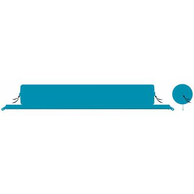 Nackenrolle BENT "Zip-XL Lounger", blau, Funktionskissen, B/H/L: 30cm x 30cm x 190cm, Polyester, B:30cm H:30cm L:190cm