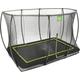 Gartentrampolin EXIT "Silhouette Ground" Trampoline Gr. B: 244 cm, schwarz Kinder Trampoline