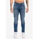 Slim-fit-Jeans REDBRIDGE "Newport News Faded Wave" Gr. 32, Länge 30, blau Herren Jeans Slim Fit