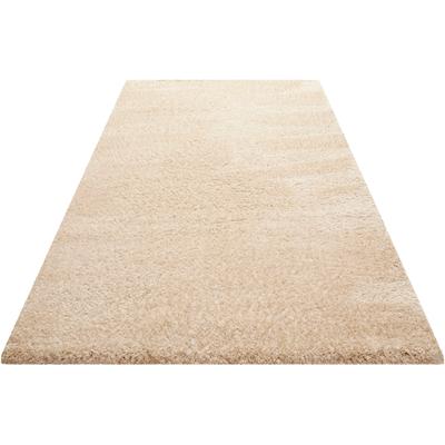 Hochflor-Teppich WECON HOME BASICS "Smilla" Gr. 2, beige, B:80cm H:50mm L:150cm, Kunstfaser, Teppiche, Wohnzimmer Image