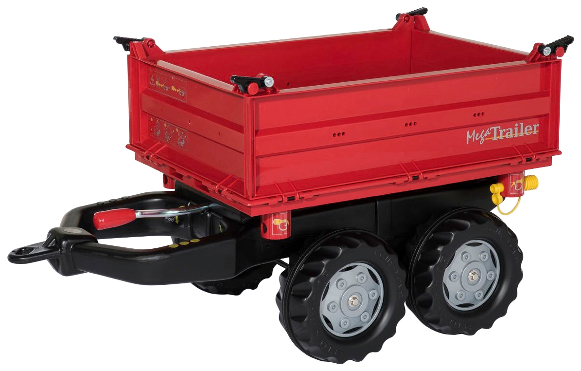 Kinderfahrzeug-Anhänger ROLLY TOYS "Mega Trailer", rot, Spielfahrzeug-Anhänger, KinderB:45cm H:47cm L:88cm, Kunststoff, für Trettraktoren, B:45cm H:47cm L:88cm