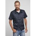 Langarmhemd BRANDIT "Brandit Herren Short Sleeves US Shirt" Gr. 6XL, US-Größen, blau (navy) Herren Hemden Oberhemden