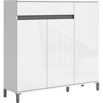 Schuhschrank INOSIGN "Genio", weiß, B:120,2cm H:115,7cm T:34cm, Holzwerkstoff, Melamin, Schränke, Breite 120 cm Image