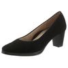 Pumps ARA "ORLY", Damen, Gr. 5,5 (38,5), schwarz (13436, 01 schwarz), Ziegenveloursleder, elegant, Schuhe, Abendschuh, Festtagsschuh,Trichterabsatz, mit kleinem Plateau
