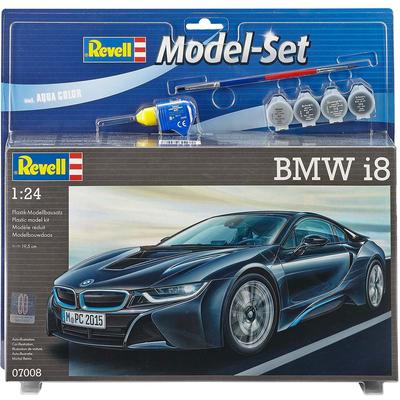 Modellbausatz REVELL "Model Set BMW i8" Modellbausätze schwarz Kinder Made in Europe