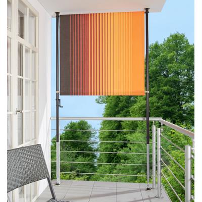 Klemm-Senkrechtmarkise "Nr. 100", orange (orange, braun), B:120cm H:225cm, Polyacryl, ANGERER FREIZEITMÖBEL, Markisen, orange/braun, BxH: 120x225 cm Image