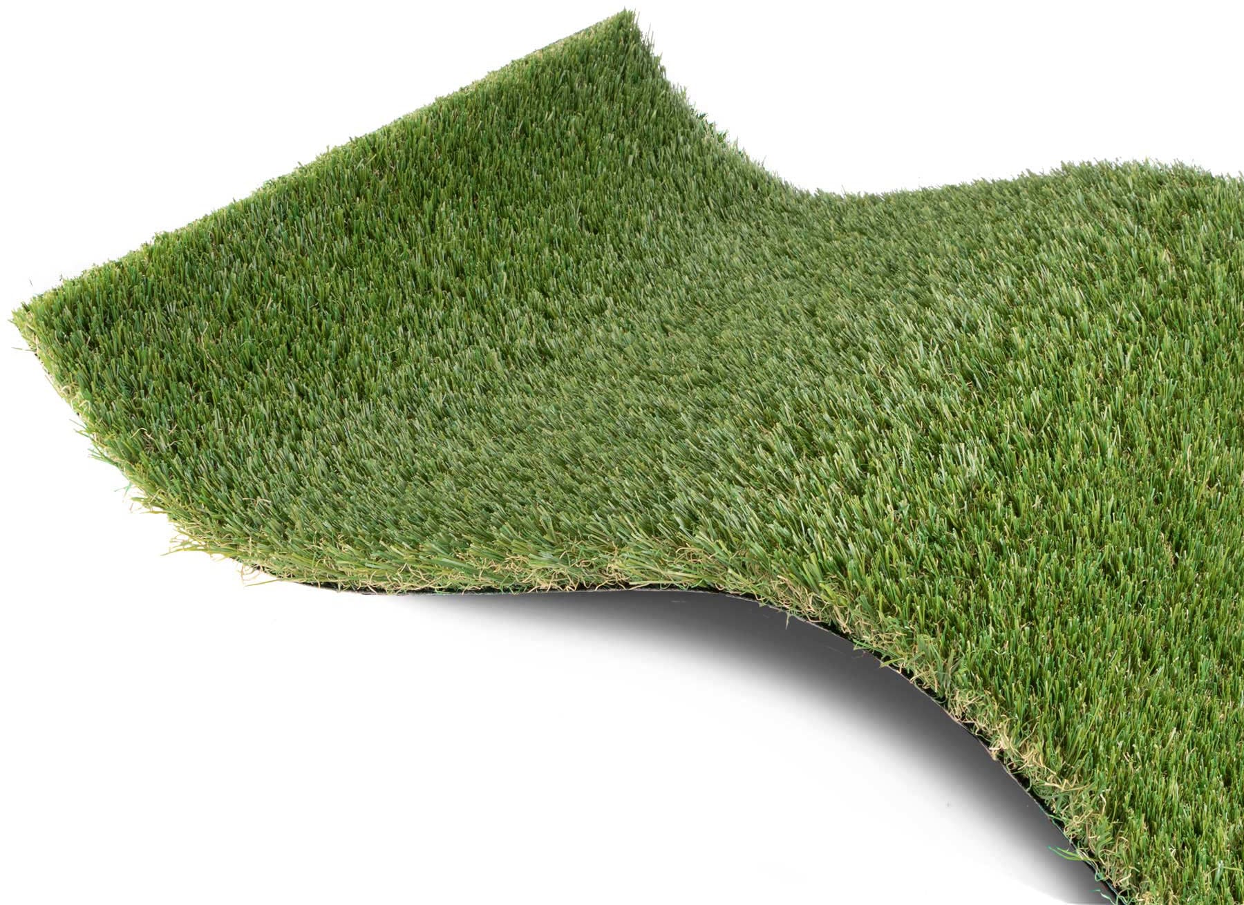 Kunstrasen "MIDSOMMAR, Made in Netherlands", grün, B:400cm H:40mm L:350cm, Polyethylen (PE), PRIMAFLOR-IDEEN IN TEXTIL, Teppiche, natürliche Optik, mit Drainagefunktion, ideal für Balkon & Terrasse