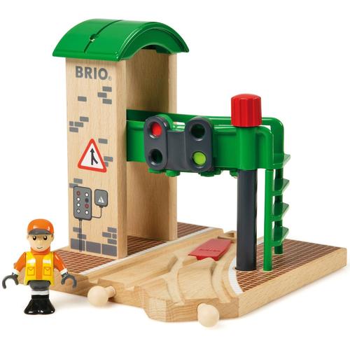 "Spielzeugeisenbahn-Gebäude BRIO ""BRIO WORLD, Signal Station"" Spielzeugeisenbahn-Erweiterungen bunt Kinder Ab 3-5 Jahren"