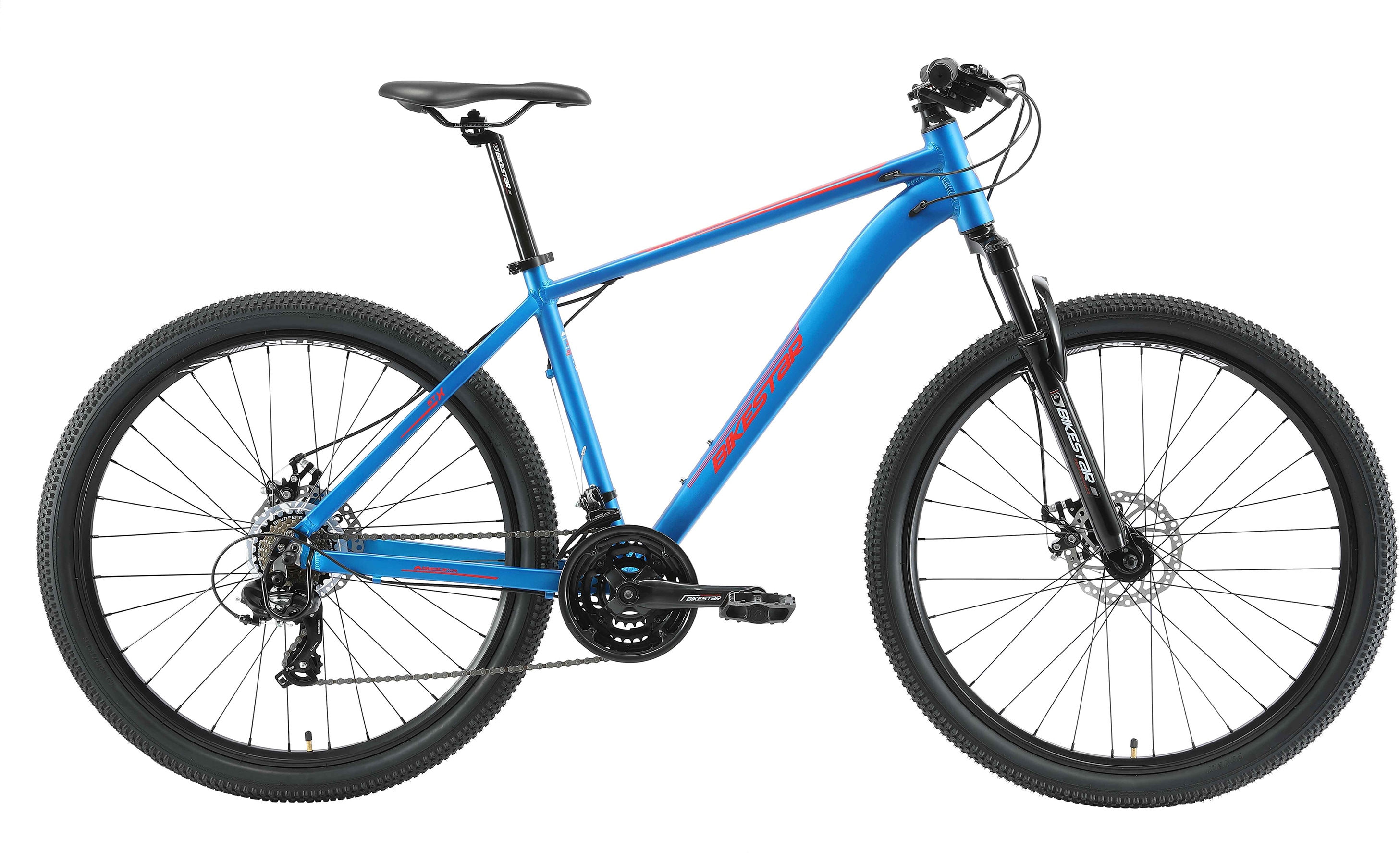 Mountainbike BIKESTAR Gr. 46, blau, Fahrräder, 46cm, 27,5 Zoll (69,85cm), für Damen und Herren, Kettenschaltung Image
