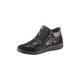 Stiefelette REFLEXAN Gr. 41, schwarz (schwarz, geblümt) Damen Schuhe Reißverschlussstiefeletten