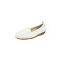 Mokassin NATURAL FEET "Marie" Gr. 44, weiß Damen Schuhe Damenschuh Mokassin Slipper Slip ons