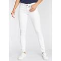 Skinny-fit-Jeans ARIZONA "mit Keileinsätzen" Gr. 92, K + L Gr, weiß (white) Damen Jeans Röhrenjeans