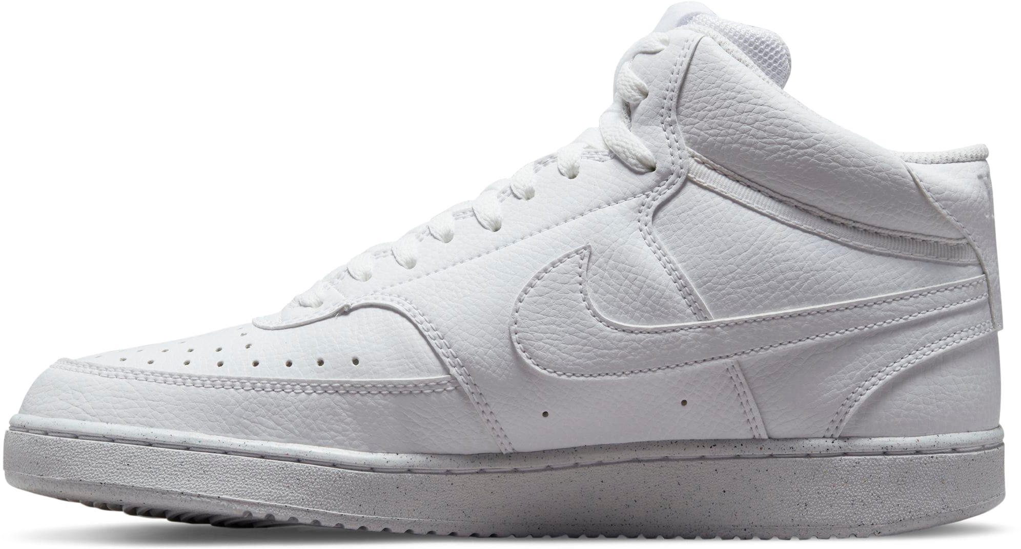 Sneaker NIKE SPORTSWEAR "COURT VISION MID NEXT NATURE", Damen, Gr. 43, weiß, Synthetik, Schuhe Sneaker, inspiriert vom Design des Nike Air Jordan