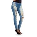 Bequeme Jeans CIPO & BAXX Gr. 27, Länge 34, blau Damen Jeans